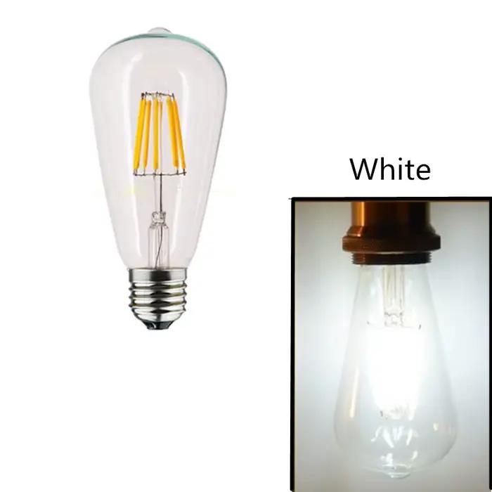Ampoules LED à Filament Edison doré ST64 Dimmable E27 B22 2W 4W 6W 8W 10W 12W 220V 110V 2700K 6000K lampes énergétiques à 360 degrés