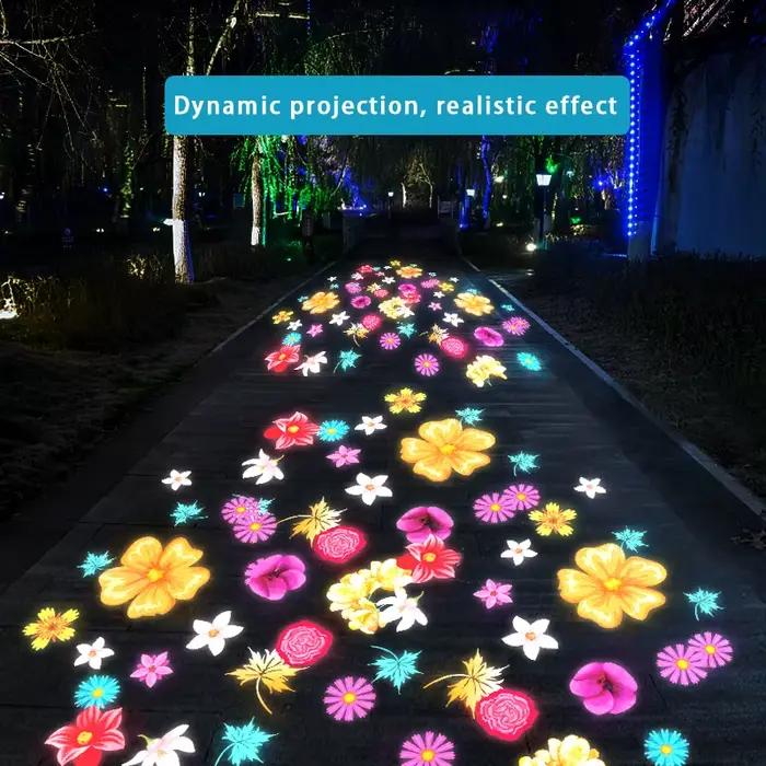 Lampe de projecteur dynamique avec Logo publicitaire extérieur, projecteur à effet spécial, motif personnalisé, étanche au sol pour tête de porte de parc