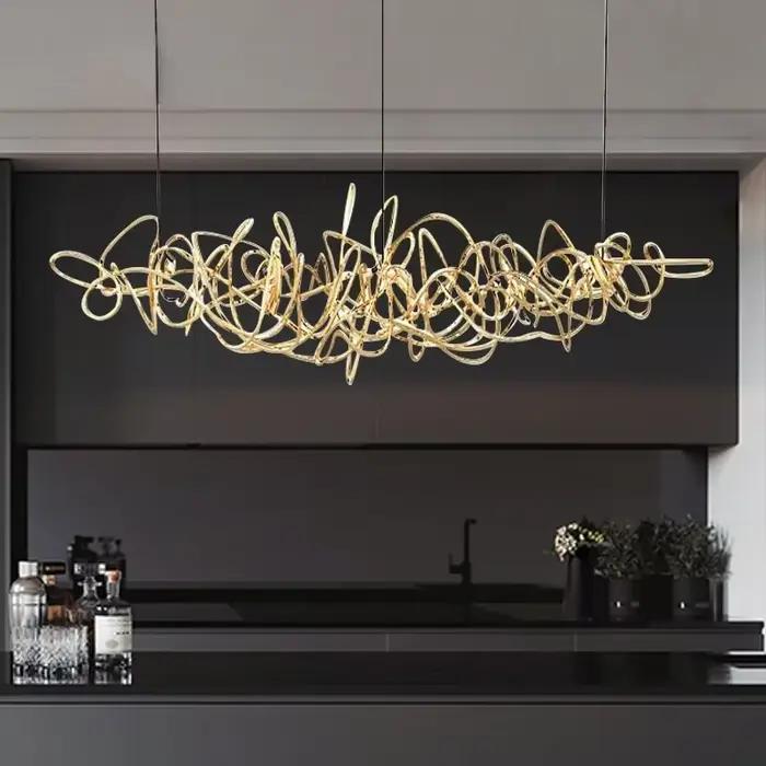 Lampe à suspension post-moderne design salon salle à manger restaurant bar lustre à suspension moderne art lumières créatives décoration