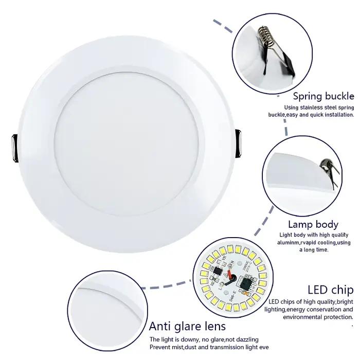 Spot Lumineux LED Circulaire Encastrable pour le Plafond