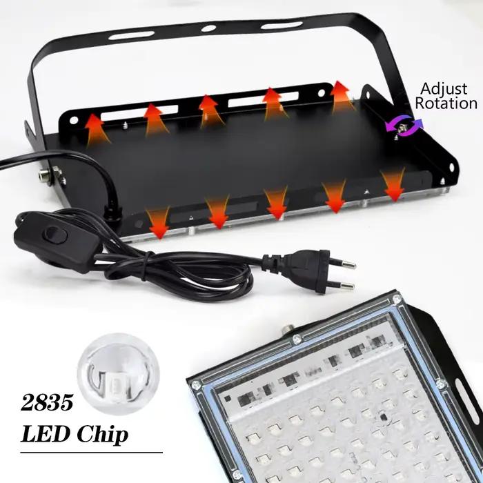 Projecteur LED UV 50W 100W 150W 220V projecteur extérieur 395nm 400nm lampe de scène fluorescente ultraviolette LED lumière noire de scène
