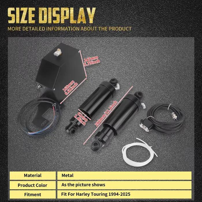 Kits de Suspension pneumatique arrière réglables pour moto, pour Harley Touring Road King Street Electra Glide Ultra Road Glide 1994-Up