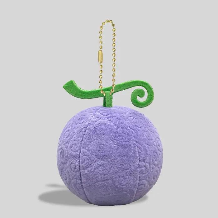 Peluche ONE PIECE avec pendentif Fruit du Diable Chapeau de Paille, poupée en peluche avec chaîne de perles, décoration suspendue, cadeaux de merchandising anime