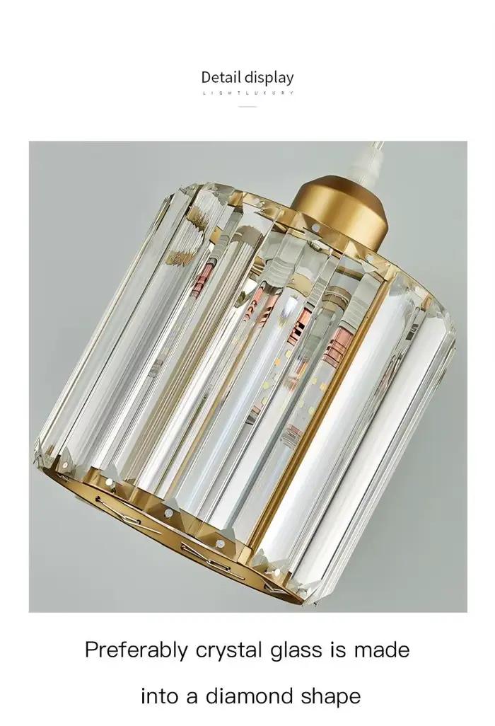 Lampe suspendue moderne d'intérieur K9 Led E27