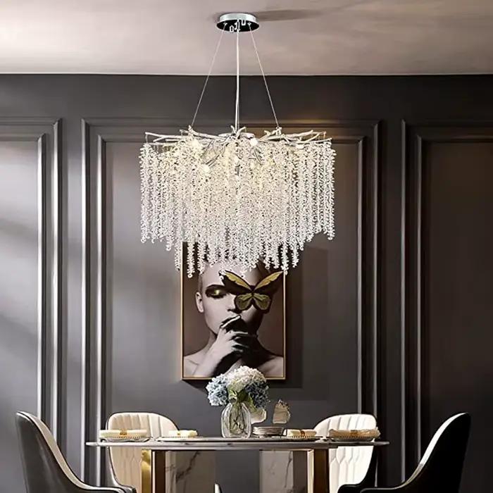 Grande Lampe Suspendue Rectangulaire en Clip localité