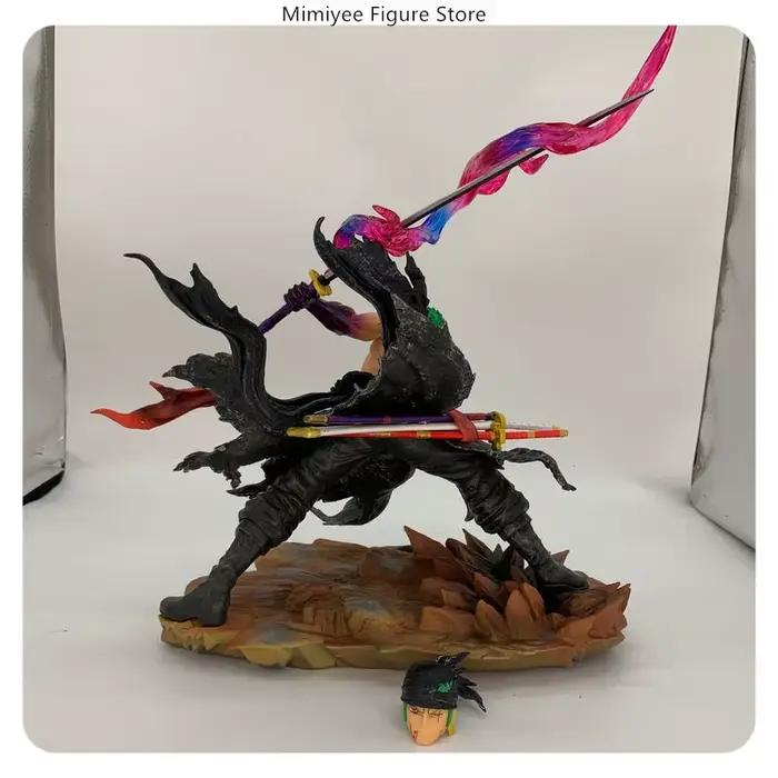  34 cm une pièce Roronoa Zoro double tête Anime Figure modèle Statue à collectionner bureau décoration cadeau