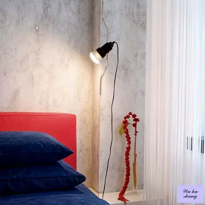 Lampe LED italienne suspendue au sol, idéale pour salon, chambre, chevet, galerie, canapé, hauteur réglable, éclairage intérieur artistique pour la maison