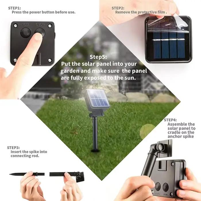 Guirlandes led solaires pour jardin fée lumières chemin extérieur noel mariage soirées d'été enchantées