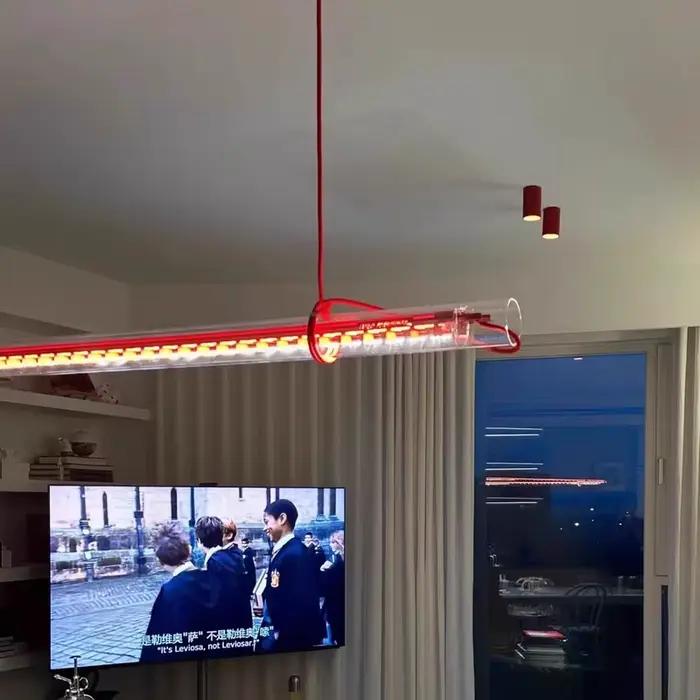 Lampe suspendue en verre au design moderne et Simple