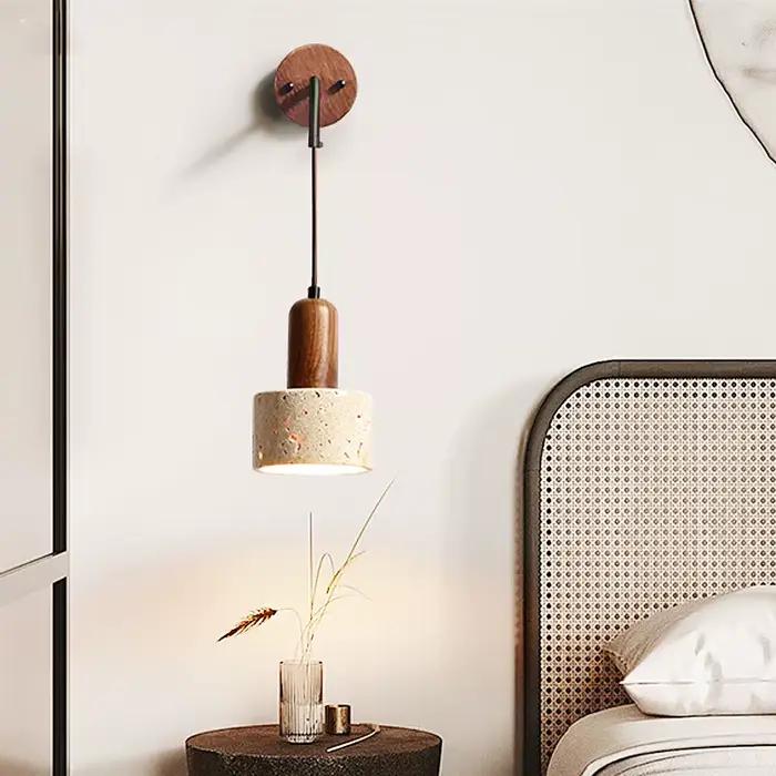 Huangdong pierre wabi-sabi vent chambre lit applique crème