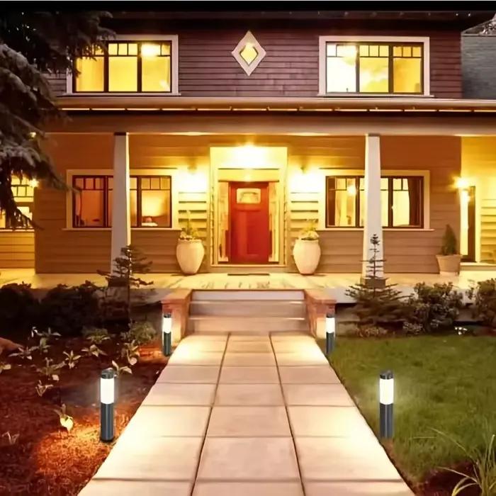 Lampe de sol extérieure, éclairage de pelouse, projecteur paysager, décoration de cour, IP65, convient à toutes les saisons pour jardin, chemin, balcon.