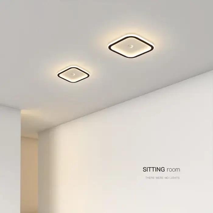 Plafond moderne à LEDs lampe pour salon chambre allée couloir escaliers plafonnier capteur de mouvement lustre luminaire