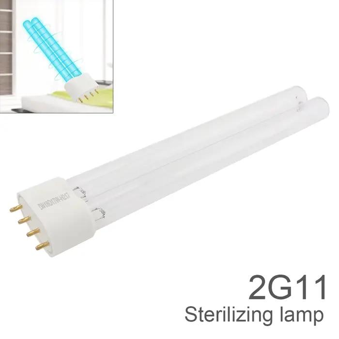 Lampe UV à 4 broches 2G11, lampes UVC 18W 24W 36W 40W 55W pour la purification de l'air / le nettoyage des étangs