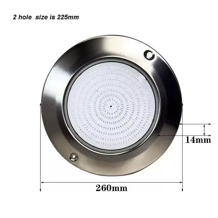 Lampe de piscine 12V 4 fils, contrôle par application, IP68, RGB, acier inoxydable, remplie de résine, 40W, éclairage LED sous-marin pour piscine, spot piscine LED