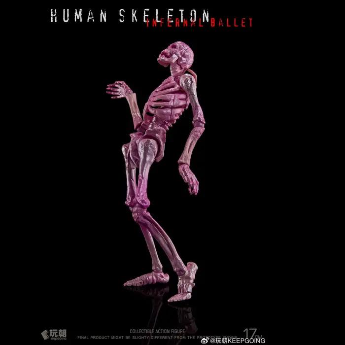 Figurine articulée de squelette humain à l'échelle 1/12 | Enseignement de la biologie | Modèle de collection d'horreur, jouet cadeau pour Halloween