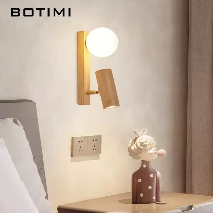 BOTIMI réglable en bois massif chevet applique moderne