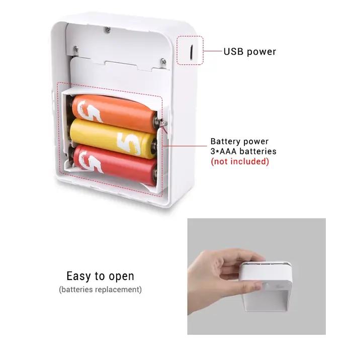 LED veilleuse PIR capteur de mouvement lampe de nuit détecteur sans fil AA alimenté par batterie applique marche/arrêt automatique armoire escaliers éclairage