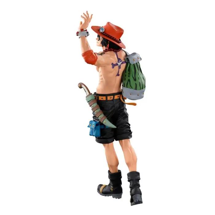 Figurine japonaise authentique originale, une pièce, BWFC SMSP, 30cm, Portgas D Ace 01 02, brosse ondulée, Figurines originales