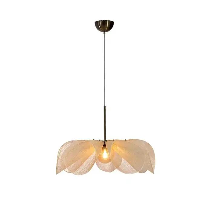 Luminaire Vintage Wabi Sabi en Tissu Plafonnier Moderne pour Salon Restaurant et Occasions Spéciales