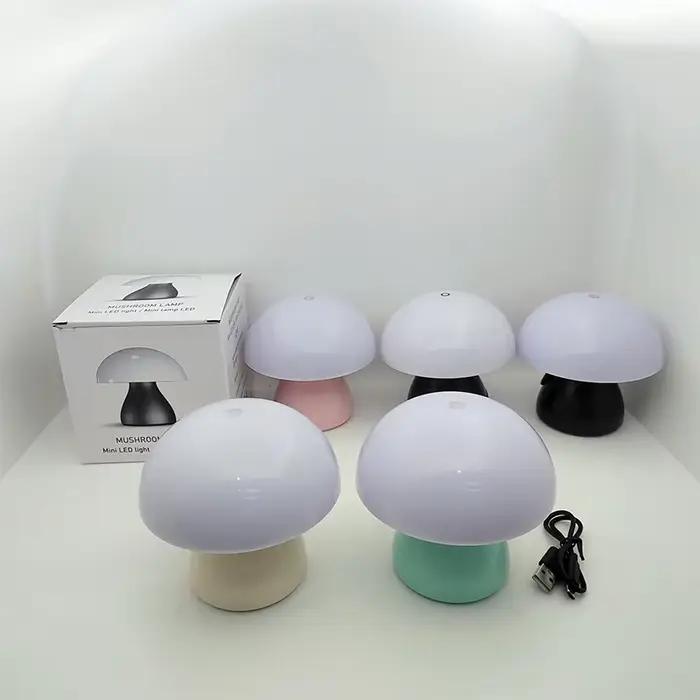 Lampe de Table Led champignon charge tactile bureau café Bar