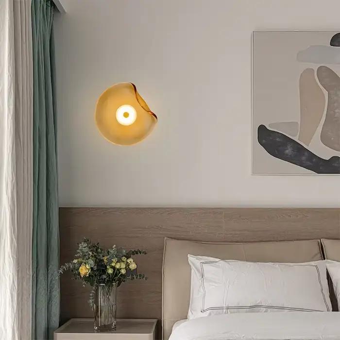 Applique murale moderne en pierre de verre contemporaine pour chambre hall d'entrée bar magasin-decoration-interieur