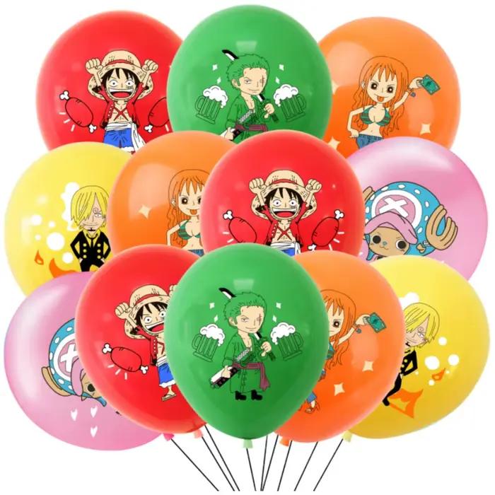 Ensemble de ballons d'anniversaire One Piece, 12/24/36/48 pièces, ballons en Latex pour enfants, fournitures de fête pour garçons et filles, décorations