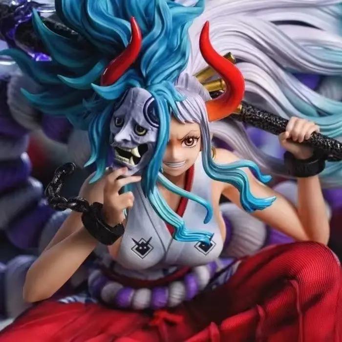 Figurine Anime One Piece Yamato 38 cm GK Kaidou Daughter Yamato Action Figures Warring Statue Pvc Collection Model Dolls Boys'toy