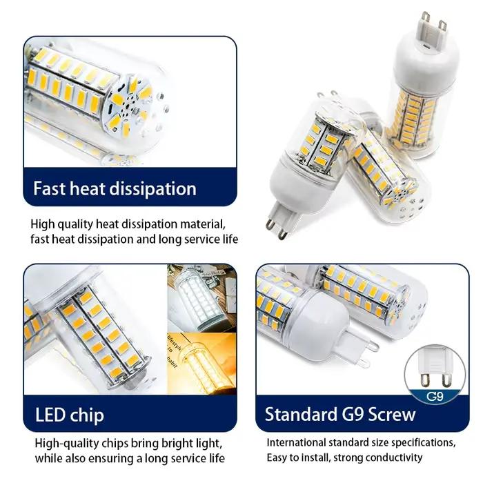 G9 lampe à LED 220 V ampoule maïs 24 36 48 LED s SMD 5730