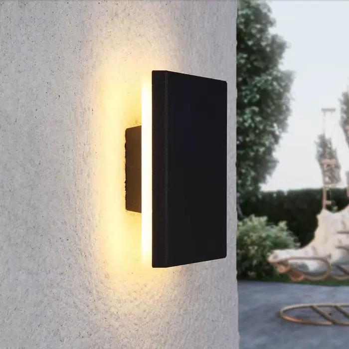 Applique murale LED imperméable conforme à la norme IP55, design moderne, éclairage d'extérieur, luminaire décoratif de plafond, idéal pour un jardin, une cour, une véranda ou une entrée