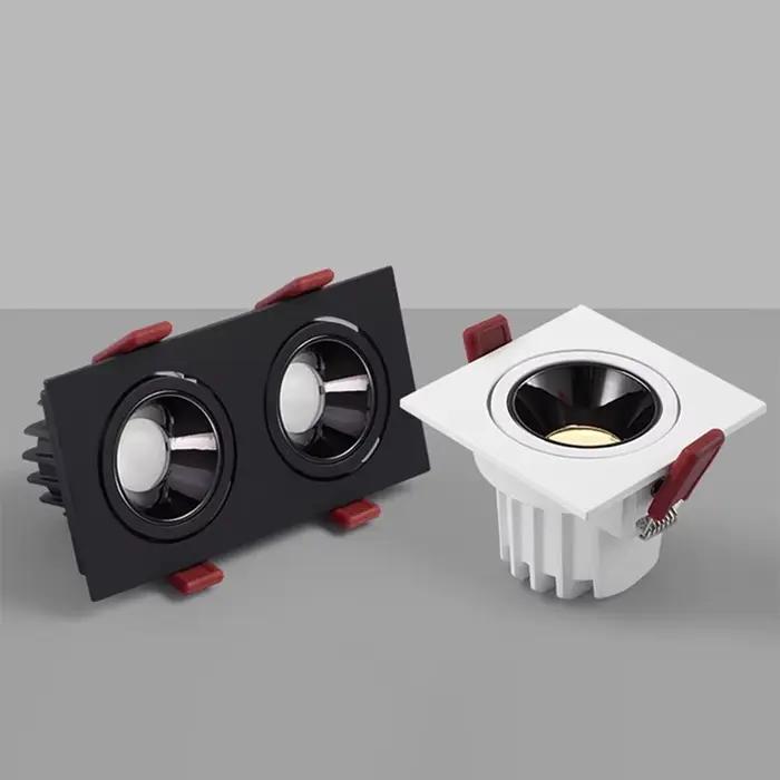Plafond LED encastré ZHIO 24W 10W avec source de lumière LED Cree, adaptable à différents espaces intérieurs, entrée de maison, bureau, magasin, ambiance personnalisable pour soirée, réunion familiale ou détente après travail