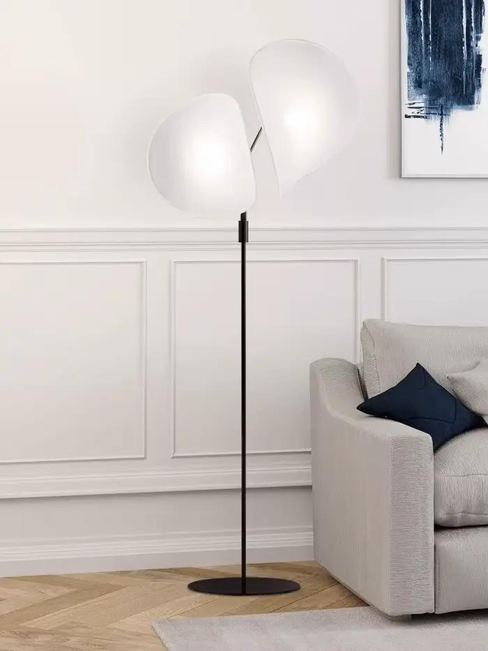 Moderne LED tissu lampadaire concepteur salon lampe d'angle pour Villa salon chambre chevet décor Simple Lumind lampadaires
