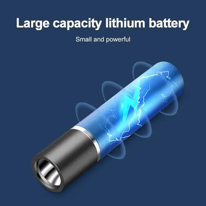 Mini lampe de poche USB Rechargeable en alliage d'aluminium lampe de poche LED très brillante perle mise au point réglable lampe de poche Portable longue portée