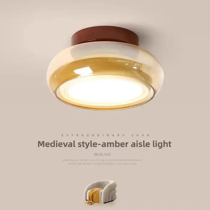 Lampe murale LED en verre style corridor français luminaire créatif artistique entrée porche plafond éclairage décoratif antique vestiaire balcon moderniste