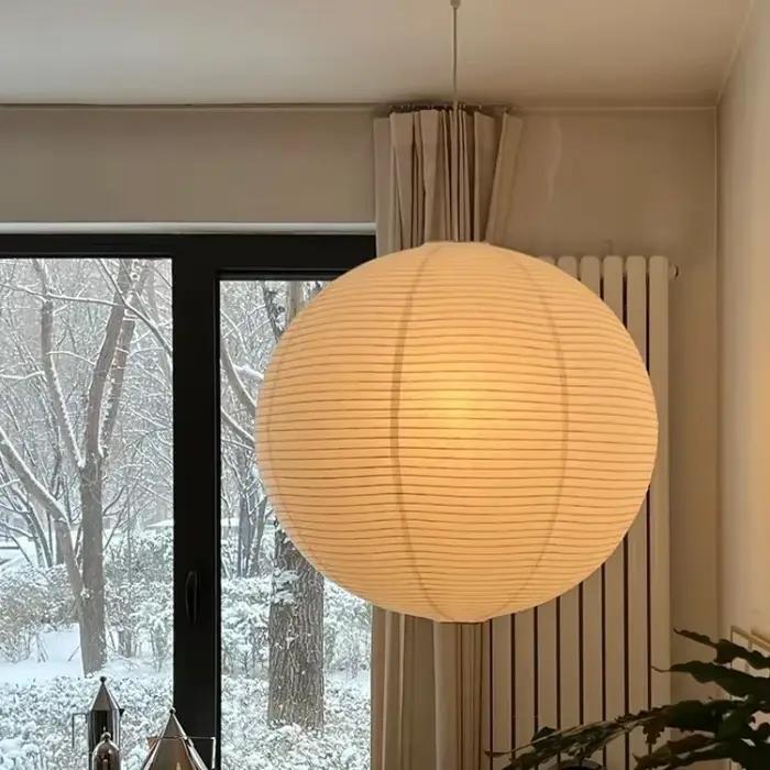 Washi Paper Suspension Shoaire, Lustre, Confrontal Lamp, Salon, Chambre