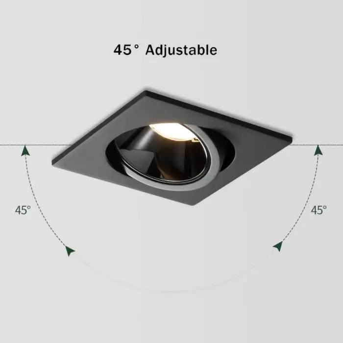 Plafond LED encastré ZHIO 24W 10W avec source de lumière LED Cree, adaptable à différents espaces intérieurs, entrée de maison, bureau, magasin, ambiance personnalisable pour soirée, réunion familiale ou détente après travail
