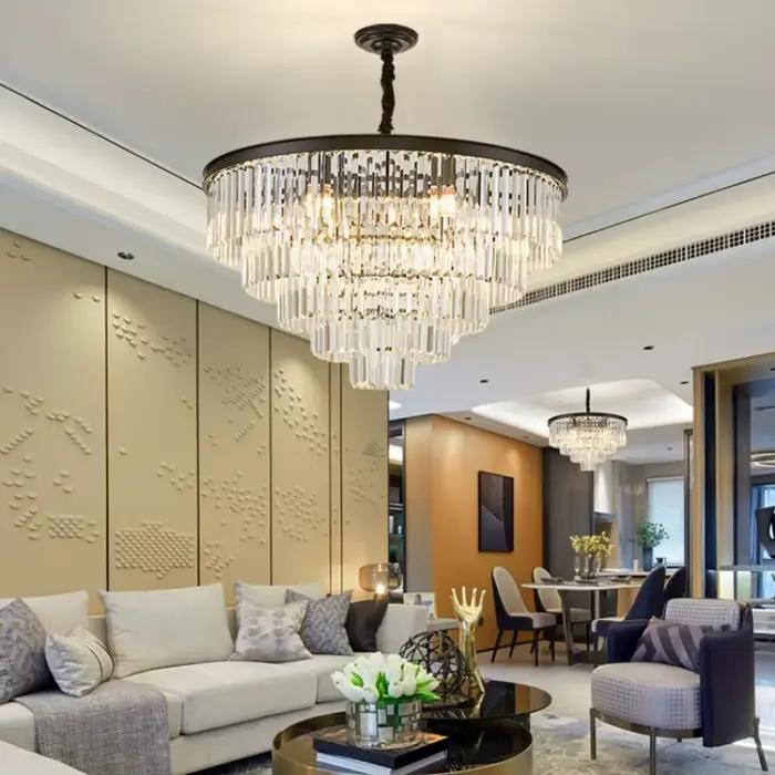 Italie Designer luxe lustre en cristal salle à manger chambre hôtel haut de gamme LED plafonnier moderne décor à la maison luminaire