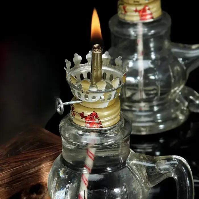 1 pièces rétro vintage lampe à kérosène chandelier ornements coupe-vent