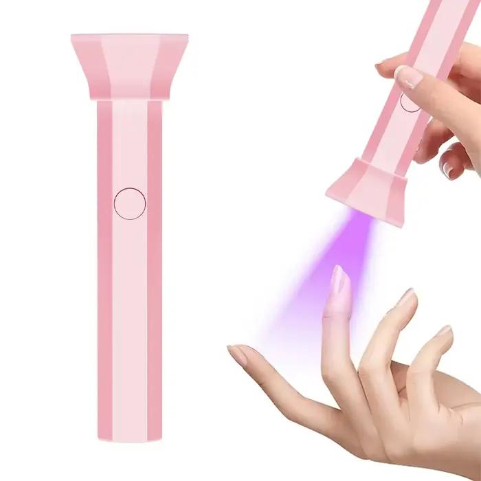Mini lampe UV pour ongles en gel, petite lampe de séchage pour vernis gel, sécheuse à ongles USB pour un séchage rapide, lampe à ongles