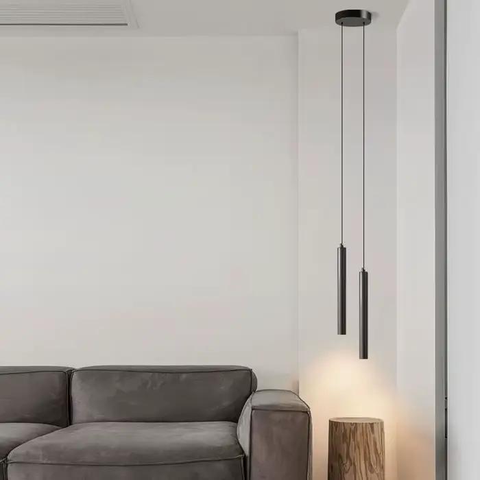 LED nordique cordon pendentif éclairage pour cuisine chevet ligne réglable lampes suspendues lustre lumières pour Restaurant