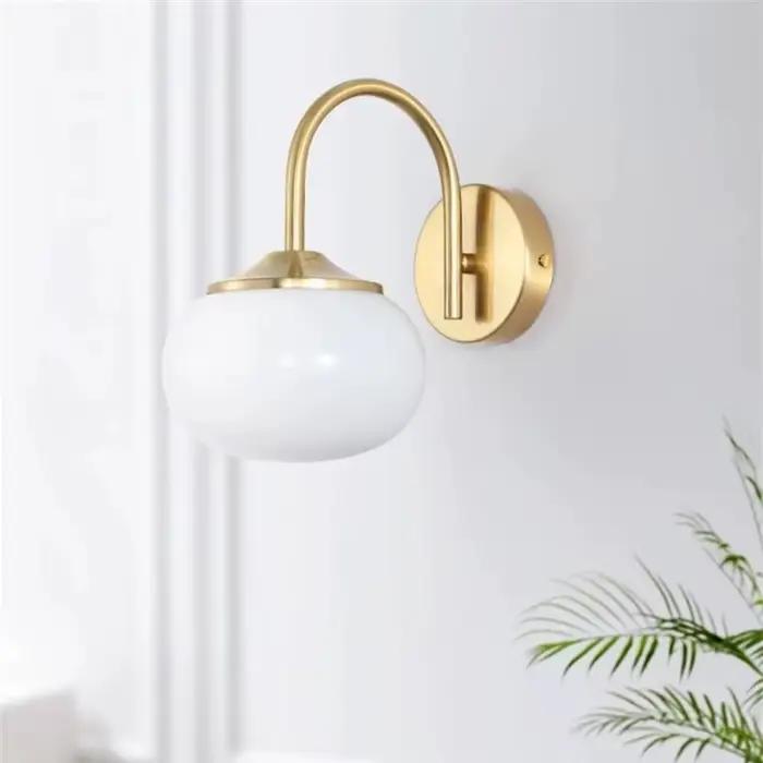 Applique murale moderne en forme de boule de verre rose et blanche élégante pour fille salon chambre à coucher cuisine boutique luminaire mural flux lumineux LED haute qualité matériau métal zone d'éclairage 3-5 mètres carrés installation facile inclusion de LED occasionnelle usage personnel ou comm