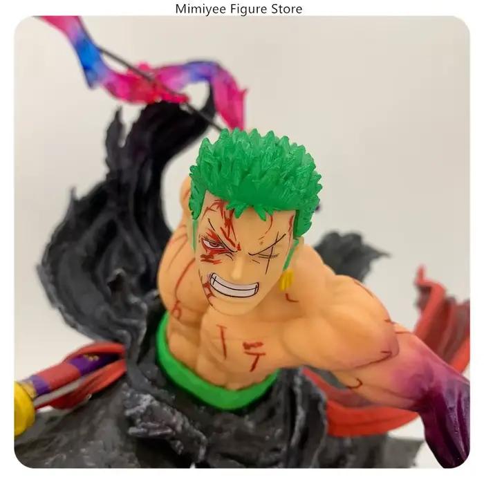  34 cm une pièce Roronoa Zoro double tête Anime Figure modèle Statue à collectionner bureau décoration cadeau