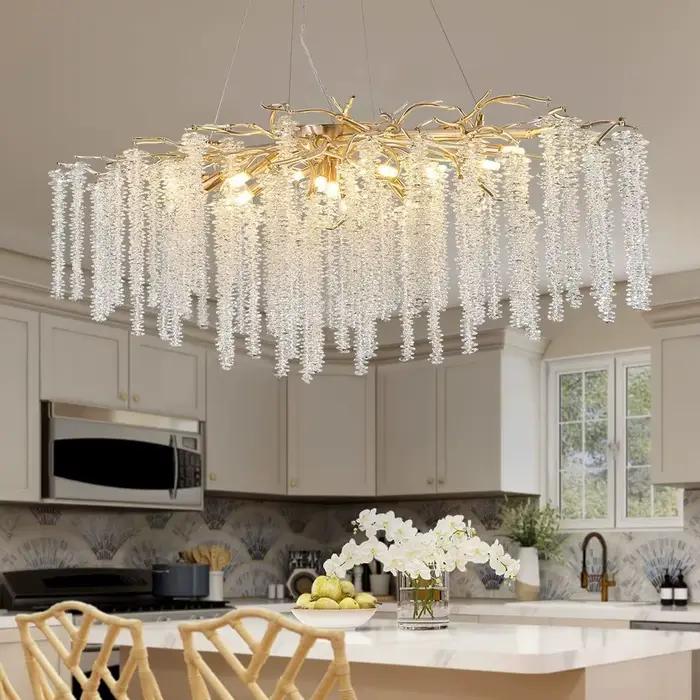 Grande Lampe Suspendue Rectangulaire en Clip localité
