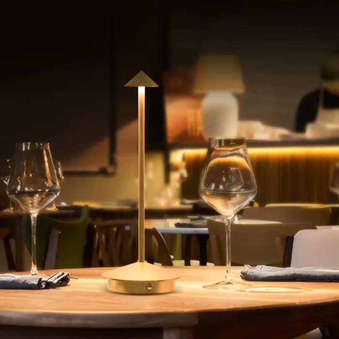 Type-c lampe de Table Rechargeable salle à manger créative tactile Led hôtel Bar café Pina