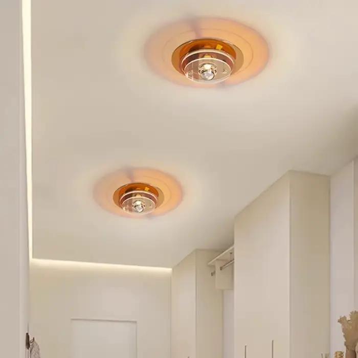 Italien Bauhaus mur LED lampes salon chambre lampe de chevet médiéval rond soucoupe volante appliques murales Bar atmosphère décor