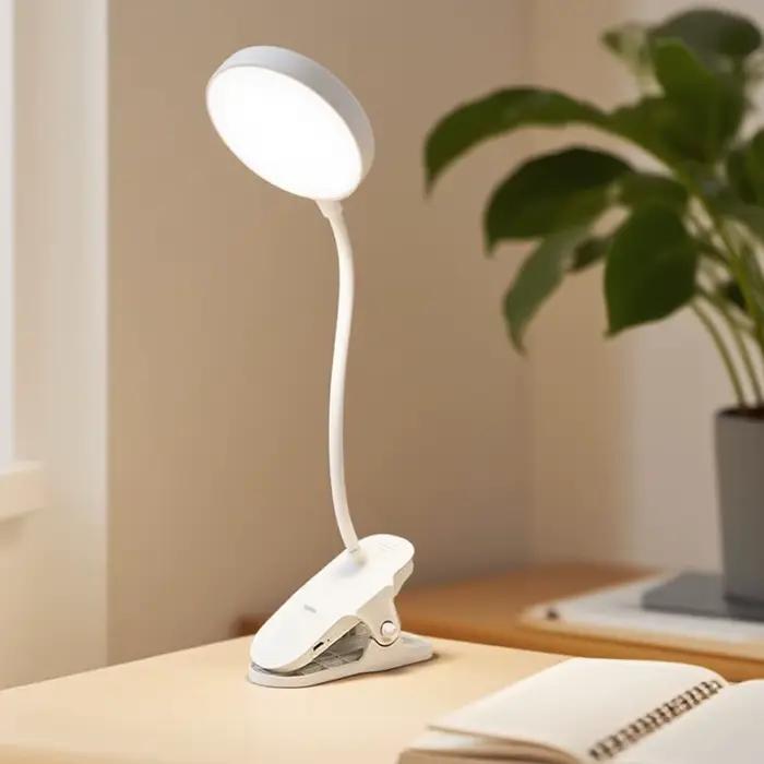 Lampe de bureau LED avec pince pour architectes et créatifs éclairage d'ambiance trois modes de lumière rechargeable pour bureau à domicile