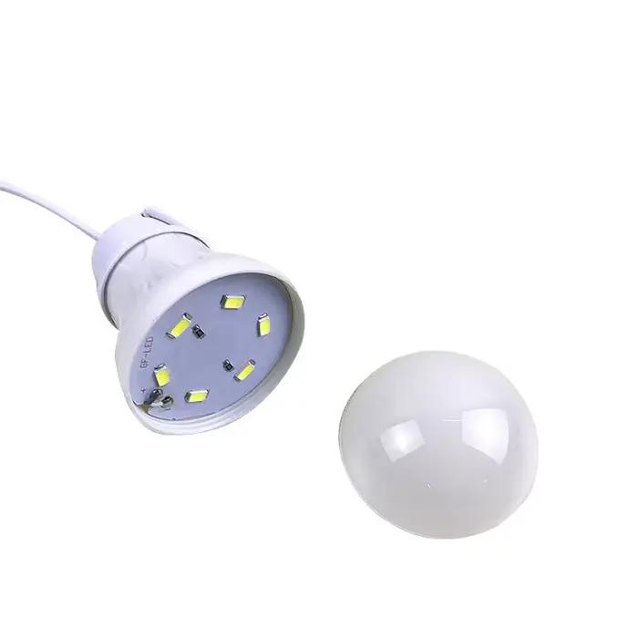 3/5/7W USB lampe ampoule 5V Portable Camping lanterne