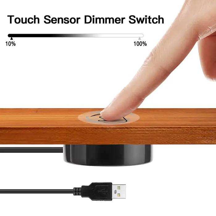 DC 5V USB LED variateur capteur tactile interrupteur pénétrable 25mm bois verre acrylique