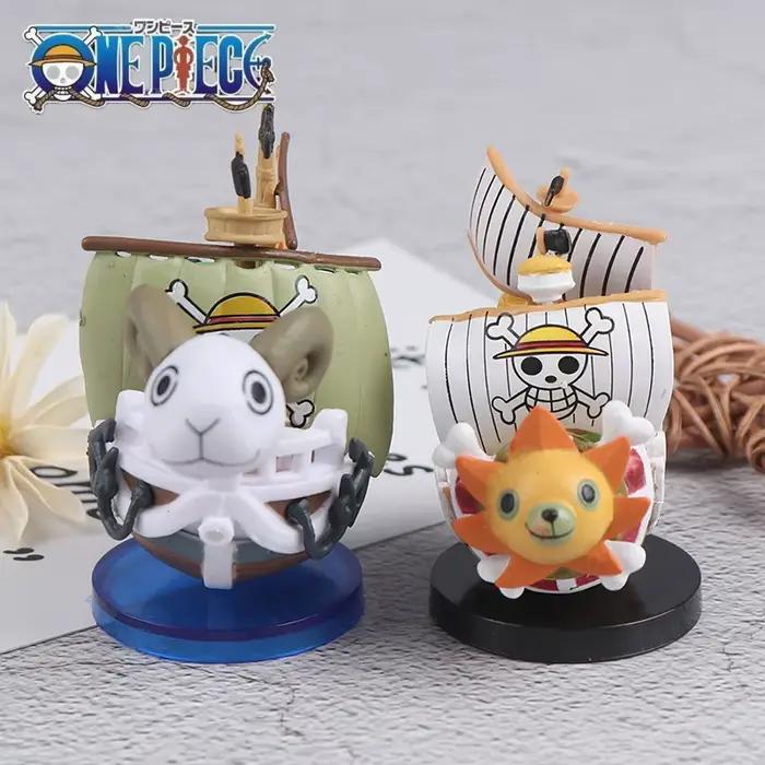 Figurine de dessin animé de 7 cm, bateau pirate ONE PIECE Going Merry/ Thousand Sunny, grand navire pirate, figurine d'action, petit modèle décoratif, jouet