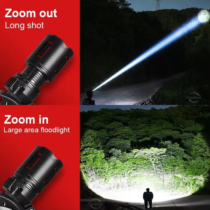 2026 nouveau haute puissance 1200W phare LED 990000000LM Zoom lampe frontale étanche Super lumineux Camping en plein air travail chasse lanterne
