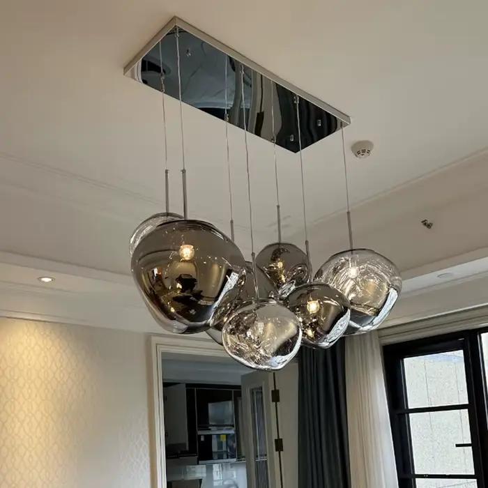 Nordique LED lave plafond suspension lampe verre pendentif lumières éclairage moderne salon intérieur décor maison luminaires cuisine suspendus
